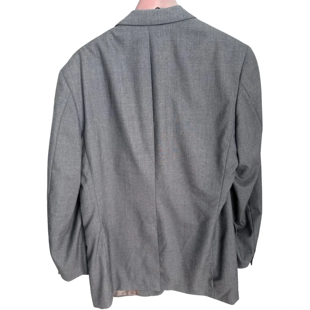 Brooks Brothers Makers Brooksease Blazer Men 42 Grey Wool Business Union USA